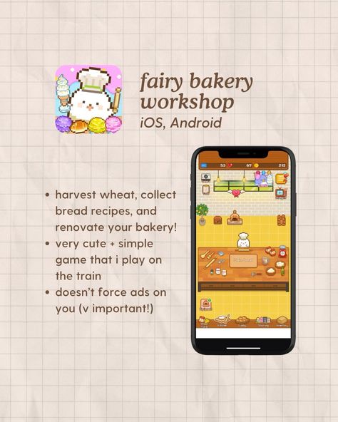 cozy game recs for both ios and android?? plus a game code?? never say i don’t take care of y’all 😤 Aesthetic Games For Android, Cute Games App, Cozy Mobile Games, Cute Games To Play, Iphone Games Apps, Games For Iphone, Aesthetic Apps Games, Aesthetic Game, Website Games