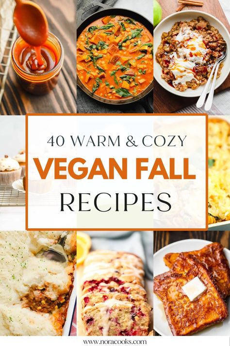 Vegan Caramel Apple, Vegan Sweet Potato Pie, Vegan Pumpkin Cookies, Nora Cooks, Vegan Fall Recipes, Vegan Pumpkin Bread, Autumn Recipes Vegetarian, Alpha Gal, Fall Vegan Recipes