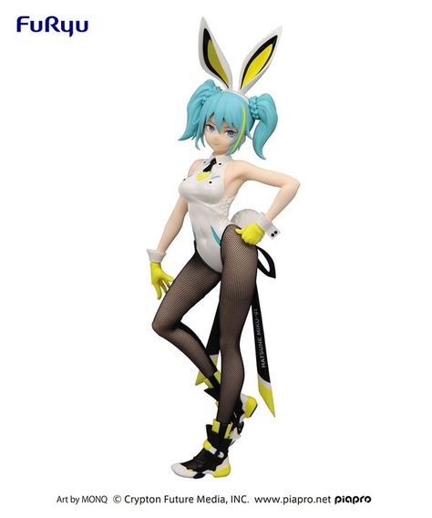 Piapro Characters - Hatsune Miku - BiCute Bunnies - Street Ver. (FuRyu) | MyFigureCollection.net Bicute Bunnies, Vocaloid Characters, Anime Decor, Smart Art, Bunny Outfit, July 2022, Free Anime, Bunny Girl, Doll Gift