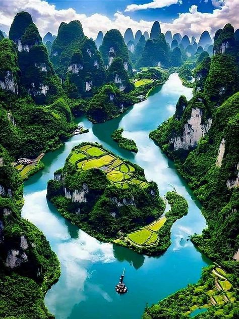 Guilin China, Beach Vacation Spots, Incredible Nature, Best Vacation Spots, Concept Ideas, Guilin, Scenic Photography, Art Idea, China Travel