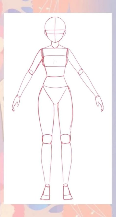 Body Proportion Drawing, Drawing Body Proportions, Human Body Drawing, Body Shape Drawing, Fashion Drawing Tutorial, Body Drawing Tutorial, Sketches Tutorial, Easy Drawings Sketches, Body Drawing