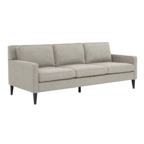 Enfield Tweed Sofa | World Market Cottage Sofas, Mid Century Japandi, Tweed Sofa, Emerald Green Sofa, Grey Fabric Sofa, Tov Furniture, Lake Furniture, Sofa Chairs, Beige Sofa