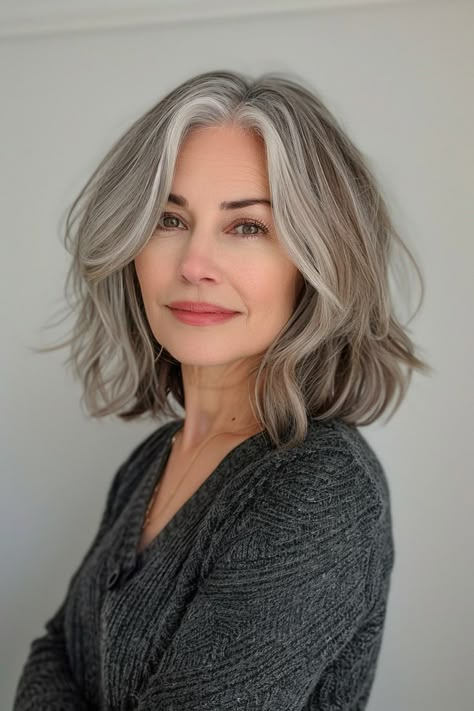 Explore 15 hairstyles perfect for the fabulous woman over 50, each style highlighting sophistication and a zest for life. Goals 2024, Style Theory, Grey Hair Transformation, Dread Head, Curly Styles, Gorgeous Gray Hair, Grey Hair Inspiration, Beautiful Gray Hair, Going Grey