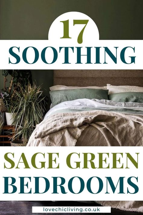 Green Color Palette Bedroom, Bedroom Colour Schemes Green, Sage Green Bedrooms, Sage Green Design, Green Bedroom Colors, Blue Green Bedrooms, Cream And White Bedroom, Green And White Bedroom, Sage Bedroom