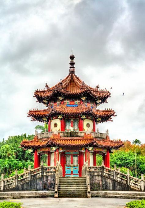 Pavilion at the 228 Peace Memorial Park in Taipei, Taiwan. Traditional Chinese pavilion at the 228 Peace Memorial Park in Taipei, Taiwan stock images Taiwan Image, Chinese Pavilion, Architecture Garden, Taipei Taiwan, Memorial Park, Traditional Architecture, Taipei, Traditional Chinese, Memorial Day