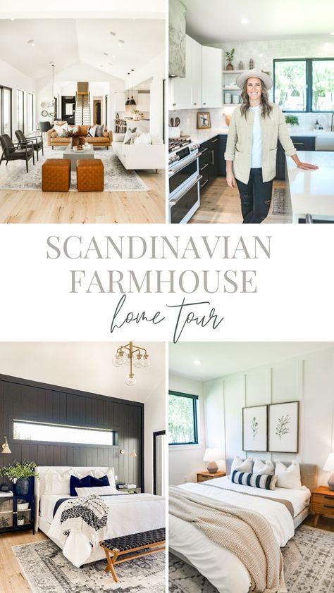 Scandinavian Modern Farmhouse Home Tour with The Little Bird — Farmhouse Living Scandinavian Modern Farmhouse, Modern Scandinavian Farmhouse, Scandanavian Interiors, Scandi Farmhouse, Scandinavian Farmhouse Style, Modern Farmhouse Living Room Ideas, Scandinavian Home Interiors, Scandinavian House, Scandinavian Farmhouse