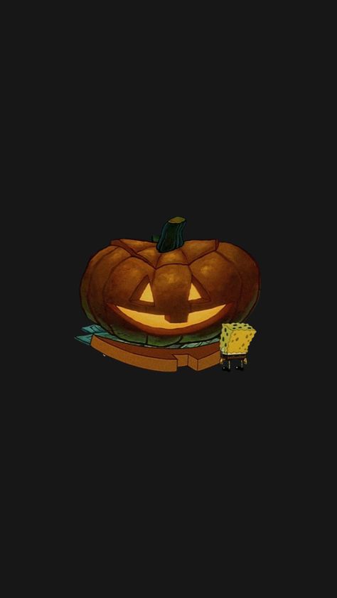 Spongebob Squarepants halloween episode pumpkin carving phone lock screen background Spongebob Halloween Wallpaper, Spongebob Pumpkin Carving, Spongebob Pumpkin, Halloween Spongebob, Spongebob Halloween, Meme Characters, Lock Screen Ideas, Spongebob Pics, Phone Lock Screen