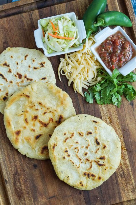 pupusas-de-queso-salvadoran-cheese-stuffed-tortillas-5-of-7 Papusa Recipe, Popusas Recipe, Pupusa Recipe, Food In Mexico, Salvadoran Food, Salvadorian Food, Tortillas Recipe, Flat Breads, Queso Cheese