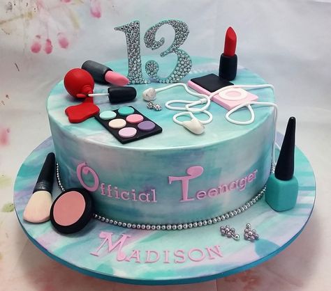 Birthday Cakes For Teenage Girl Official Teenager Cake Makeup Chappcakes Decor Cakes Cake - albanysinsanity.com Charlotte Dessert, Birthday Cake Girls Teenager, Cakes For Teenagers, Cakes For Teens, Nurse Cake, Nursing Cake, Teenage Birthday, Teen Cakes