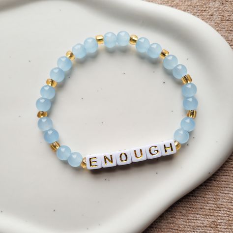 Bracelet Ideas Christian, Lauren Daigle Concert, Bracelet Making Ideas, Christian Friendship, Glass Beaded Bracelet, Bracelets To Make, Glass Bead Bracelet, Beads Patterns, Inspirational Bracelets