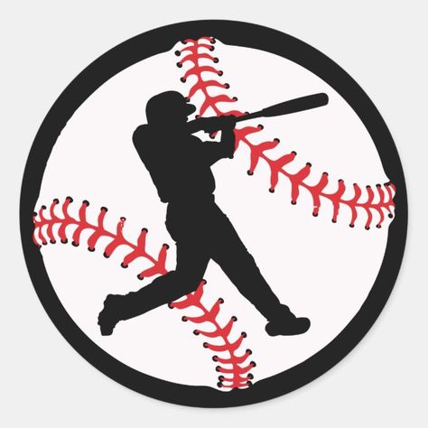 Create your own Sticker | Zazzle Baseball Images Clip Art, Baseball Stickers Free Printable, Baseball Mural, Printable Brackets, Baseball Clip Art, Baseball Printables, Baseball Stickers, Baseball Drawings, Baseball Cookies