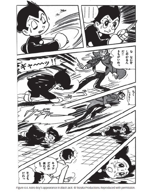 Astro Boy in a Black Jack Manga. Wish I knew what was going on here. Osamu Tezuka Art, Black Jack Manga, Comic Panel Layout, Al Columbia, Astro Boy Art, 80s Manga, Panel Reference, Tezuka Osamu, Retro Manga