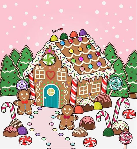 Gingerbread House Drawing, Gingerbread House Clipart, Gingerbread House Pictures, Traditional Gingerbread, Slanted Roof, Xmas Drawing, Christmas Sketch, Christmas Drawings, House Clipart