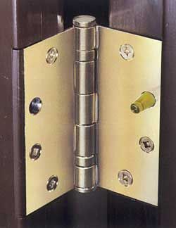 In closing the door, the Hingemate pins enter the door side of the hinge leaves and act as impenetrable deadbolts. Tiny Porch, Burglar Proof, Record Room, Feeling Safe, Home Security Tips, Security Doors, Diy Home Security, Kitchen Grill, Building Tips