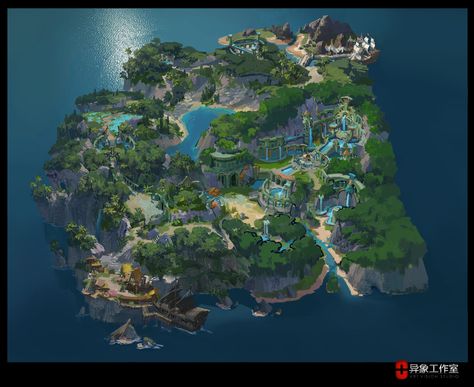 ArtStation - map design, Lin —Art vision studio Game Map, Map Layout, Ancient Village, Rpg Map, Isometric Art, Fantasy Places, Game Concept Art, Fantasy Map, Fantasy Art Landscapes