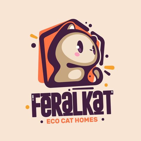 Character Logo Design, Cute Mascot, Cute Cat Cartoon, Cat Mascot, Cat Logo Design, Agency Logo, Design Club, Character Logo, Logo Cartoon