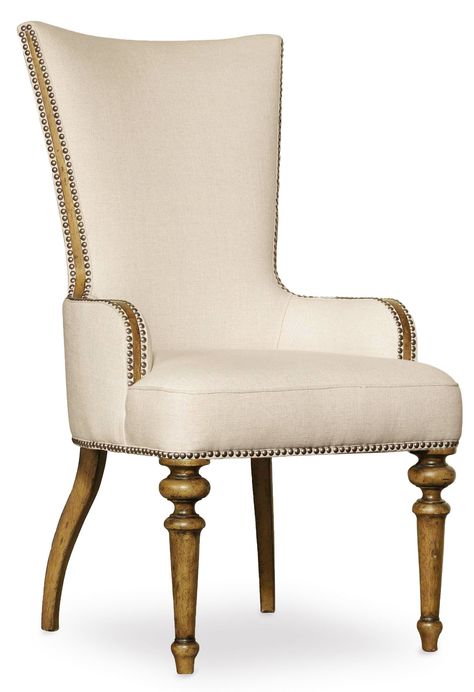 Host Chairs, Living Room Furnishings, Luxury Dining Room, Luxury Dining, Chair Upholstery, Hooker Furniture, Warm Brown, Office Bedroom, Discount Furniture