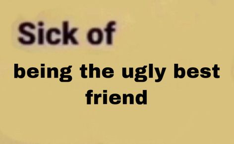 Being The Ugly Best Friend, Pretty Best Friends, Pinterest Memes, Facebook Memes, Ignore Me, Fb Memes, Silly Me, I Can Relate, Lose My Mind