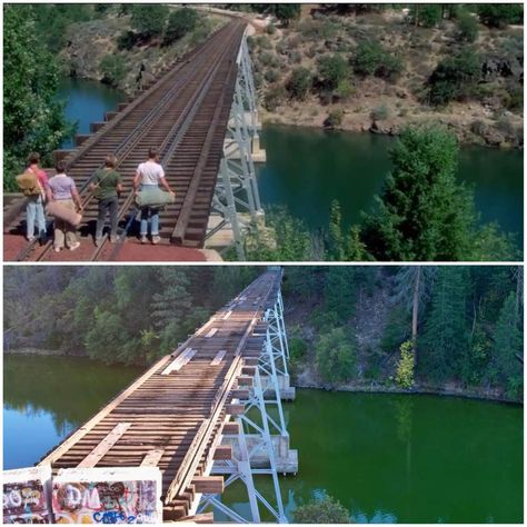 Stand by me 1986 Burney California then and now 10.08.2024. Stand By Me Movie Aesthetic, Stand By Me Ace, Stand By Me Behind The Scenes, Stand By Me Gordie, Stand By Me Film, Movie Sets, Stand By Me, Behind The Scenes, California