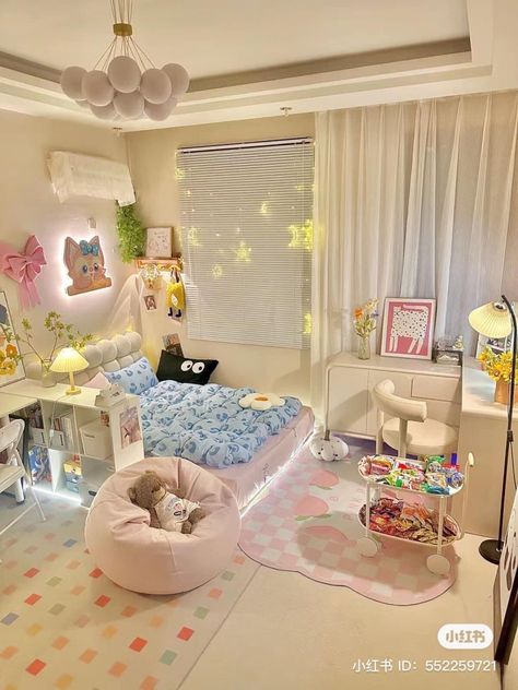 Korea Room Aesthetic, Room Aesthetic Pastel, Room Aesthetic Night, Room Aesthetic Wallpaper, Korea Room, Room Aesthetic Vintage, Room Aesthetic Pink, Pastel Room Decor, Gamer Room Decor