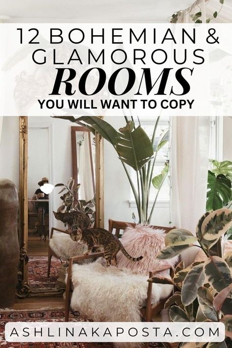 12 Neutral bohemian glamour decor looks you need to copy right now — ASHLINA KAPOSTA Boho Glam Entryway, French Bohemian Decor Living Room, Classy Bohemian Decor, Classic Bohemian Style Living Rooms, Romantic Bohemian Decor, Classy Boho Decor, Boho Glam Interior Design, Haute Bohemian Decor, Boho Glam Living Room Inspiration