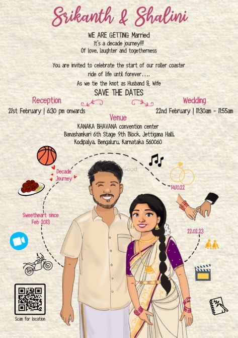 Photo By "I do"odle Wedding Invites - Invitations Wedmegood Invitations, Chennai Drawing, Wedding Invitation For Friends, Marriage Invitation Quotes, Card For Marriage, Wedding Invitation Card Quotes, Engagement Card Ideas, Tamil Wedding Invitation, Creative Wedding Invitations Design