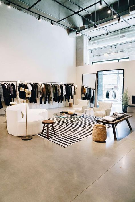 Men's Boutique, Design Studio Workspace, Jeremiah Brent, Fashion Showroom, Retail Store Interior Design, Clothing Store Interior, Retail Space Design, Clothing Store Design, Modern Store