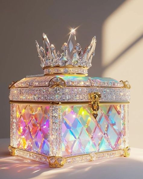 Royal Jewelry Aesthetic Princess, Diamond Crown, Iridescent Crystal, Famous Paintings, Crystal Crown, Crystal Diamond, Beautiful Painting, Dessin Adorable, Fashion Mistakes