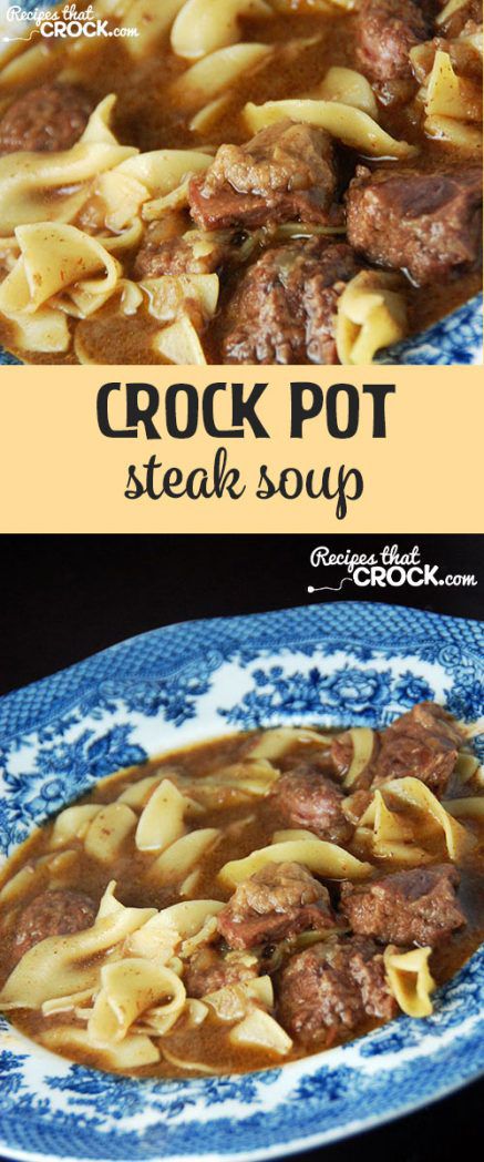 Crock Pot Steak, Steak Soup Recipes, Steak Soup, Recipes Steak, Crockpot Steak, Crockpot Cooking, Beef Sirloin, Soup Recipes Slow Cooker, Crockpot Dishes