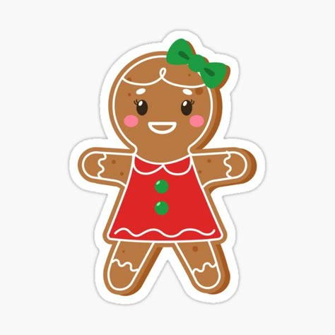 Gingerbread Friends, Gingerbread Men Cookies, Christmas Gift Ideas For Family, Cute Gingerbread Man, Gingerbread Family, Family Stickers, Gingerbread Man Cookies, Christmas Gingerbread Men, Gift Ideas For Family