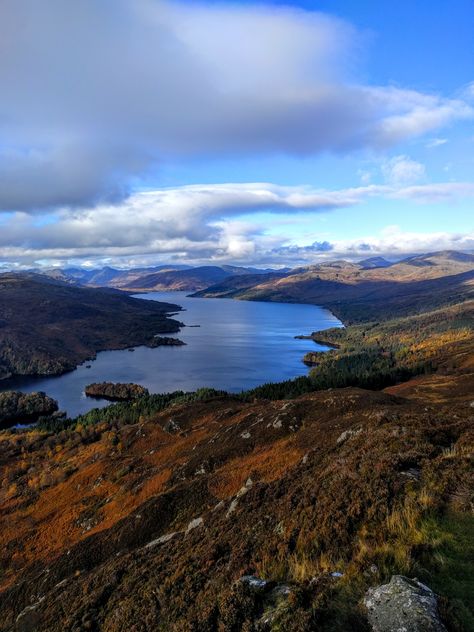 Loch Katrine(Top of Ben Aan) Scotland [OC] [3024 x 4032] Earth Photo, Cute Places, Earth Photos, Scenery Landscape, Kingdom Of Great Britain, Scottish Landscape, Nature Scenery, Science And Nature, Virtual World