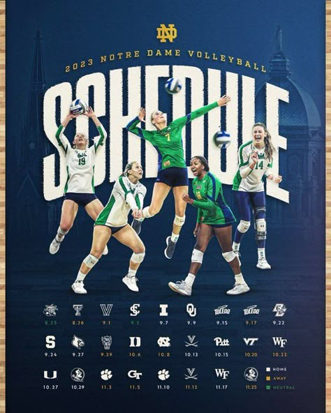 Sports Graphic Design Volleyball, Season Schedule Graphic, Football Schedule Poster, Volleyball Schedule Graphic, Schedule Sports Graphic, Schedule Release Graphic, Sport Schedule Design, Game Schedule Design, Football Schedule Graphic