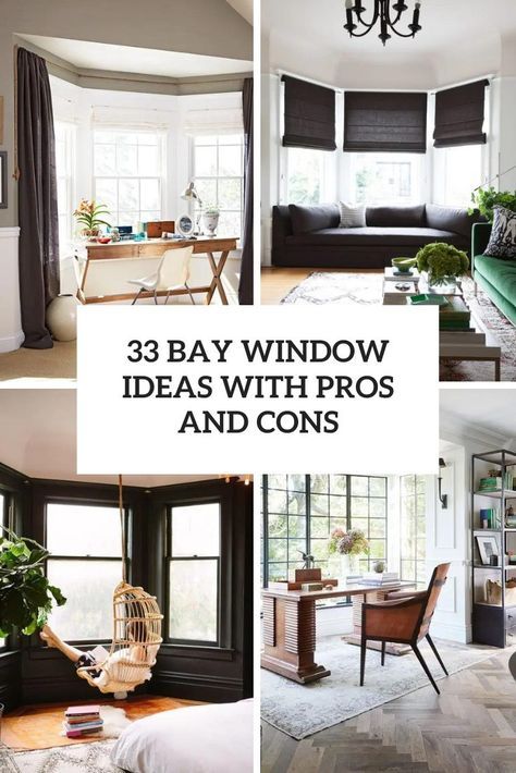 Bay Window Ideas With Pros And Cons Lounge Curtains Bay Window, Furniture In Bay Window Living Room, Curtains For Dining Room Windows Modern, Bay Window In Dining Room Ideas, Bay Window Renovation, Dining Room Bay Window Curtains, Bay Window Work Space, Coffee Bar In Bay Window, Brownstone Window Treatments