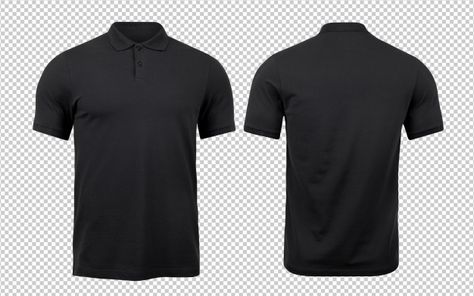 Black polo mockup front and back used as design template. Premium Psd | Free Psd #Freepik #psd #freemockup #freedesign #freetemplate #freefashion Polo Shirt Mockup Free Psd, Polo Shirt Template, Polo Shirt Mockup, Mockup Camisa, Black Polo T Shirt, Polo T Shirt Design, Polo Shirt Outfits, Kaos Oblong, T Shirt Design Template