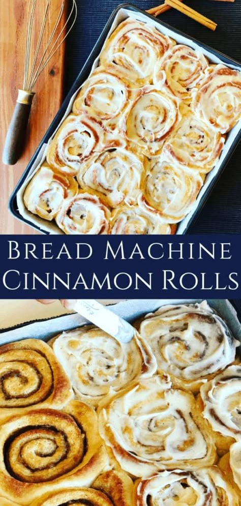 Bread Machine Cinnamon Rolls, Bread Machine Recipes Sweet, Vanilla Bean Cream, Skillet Cookie Recipe, Easy Bread Machine Recipes, Best Bread Machine, Cinnabon Cinnamon Rolls, Cinnamon Roll Bread, Bread Machine Bread