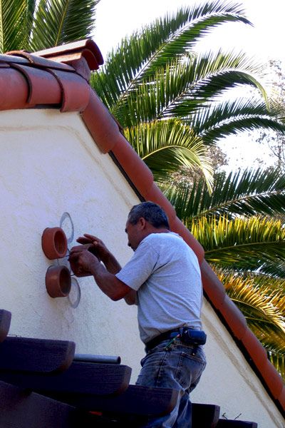 Spanish Style Homes With Awnings, Spanish Style Pergola Patio, Spanish Colonial Front Porch, Spanish Style Fire Pit, Desert Spanish Home, Spanish Style Outdoor Lighting, Spanish Front Porch Ideas, Spanish Style Courtyard Patio, Window Trim Exterior Stucco Spanish Style