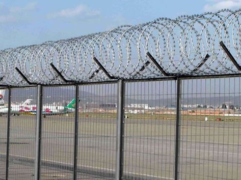 Welded Wire Security Fence for Prison, Airport, Railway Fencing Barbed Wire Fencing, Wire Mesh Fence, Compound Wall, Fencing Material, Mesh Fencing, Security Fence, Boundary Walls, Electric Fence, Wire Fence