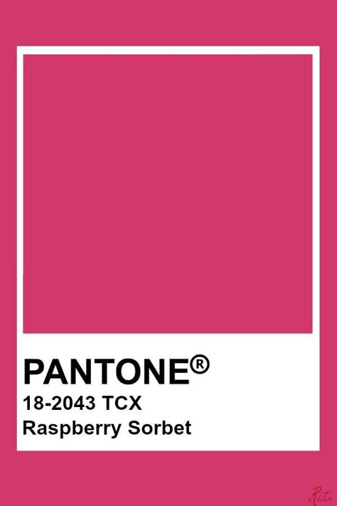 Raspberry Aesthetic Color, Pink Pantone Colors, Fuschia Pantone, Dark Pink Pantone, Pantone Raspberry, Summer Pantone, Raspberry Pink Color, Pink Pantone, Pantone Tcx