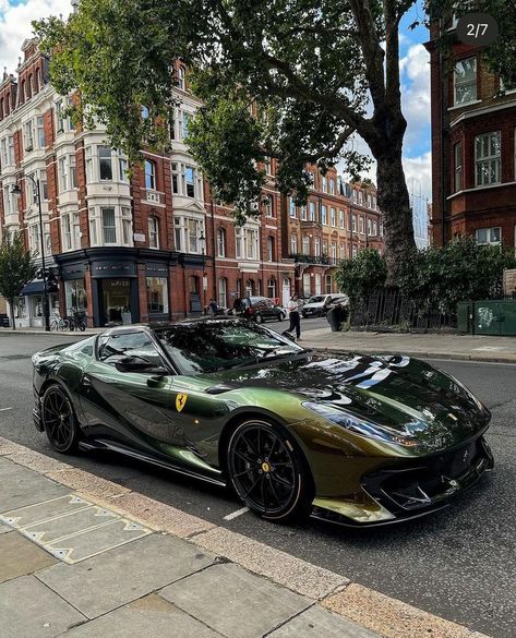 Ferrari Car Aesthetic, Ferrari Aesthetic, Ferrari 812 Competizione, Car List, Ferrari 812, Flipagram Instagram, British Racing Green, Jacked Up Trucks, Audi Rs6