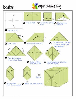 Oragami Balloon, Origami Balloon, Gerbil Toys, Origami Guide, Paper Balloon, Origami Diagrams, Japanese Wine, Kids Origami, Origami Folding