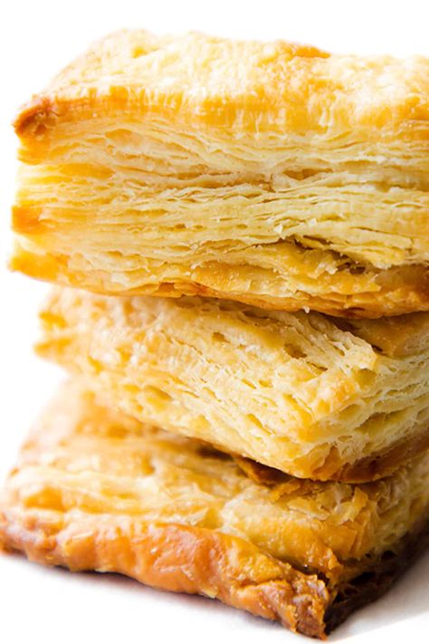 Easy Puff Pastry {Rough Puff} Easy Turnovers, Sheets Folding, Puff Recipes, Easy Puff Pastry Recipe, Pastry Dough Recipe, Pastry Puff, Easy Pastry Recipes, Rough Puff Pastry, Puff Pastry Recipe