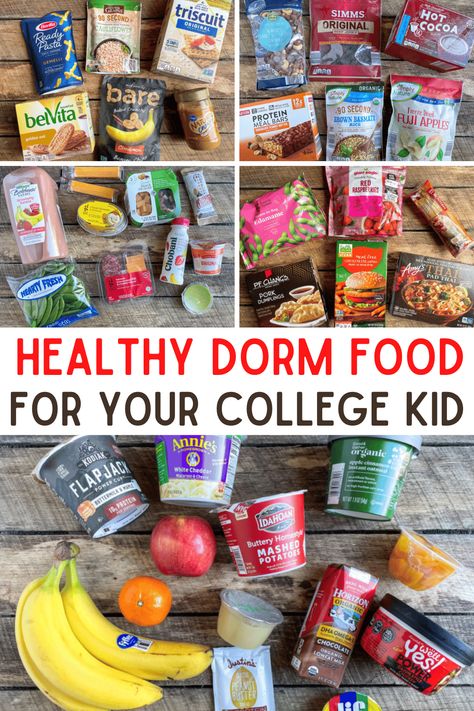 Dorm Food Ideas, Healthy Dorm Food, Healthy Dorm Snacks, College Dorm Food, Dorm Room Snacks, Dorm Snacks, Dorm Room Food, College Snacks, Dorm Food