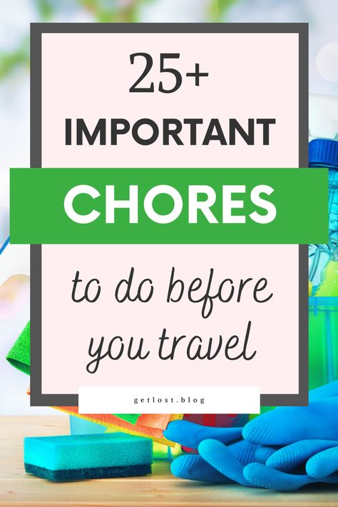 Trip Countdown, Home Chores, Vacation Prep, Vacation List, Vacation Checklist, Travel Packing Checklist, Travel Prep, Travel Preparation, Travel House