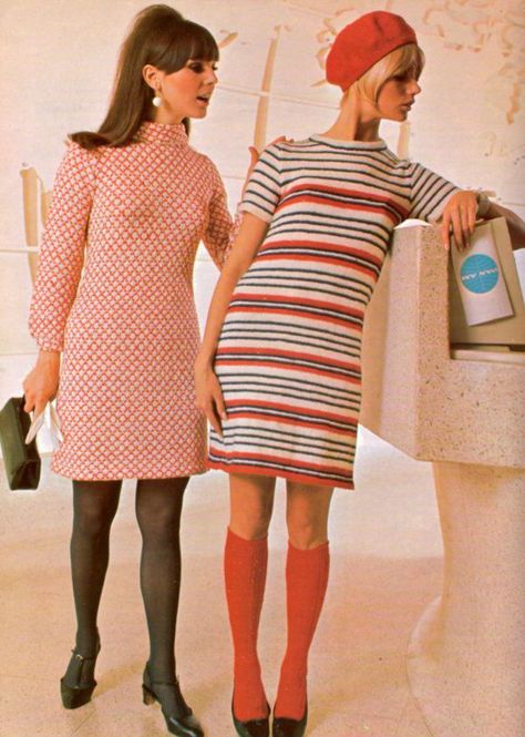 The Swinging Sixties — Fashions by Columbia-Minerva, 1968. Swinging Sixties Fashion, 60s Outfits, 60’s Fashion, Look 80s, 1960 Fashion, Casual Attire For Women, Fall Fashion Skirts, 60s 70s Fashion, 60s And 70s Fashion