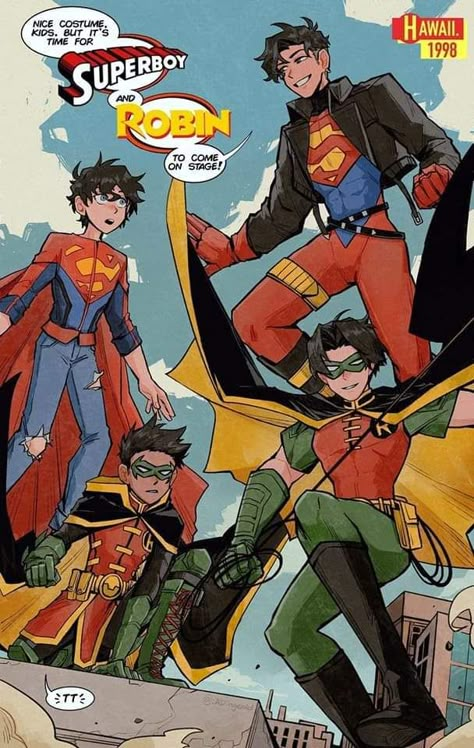 Dc Comics Funny, Superman X Batman, Robin Comics, Super Sons, Wayne Family, Superman Family, Dc Comics Heroes, Univers Dc, Batman Funny