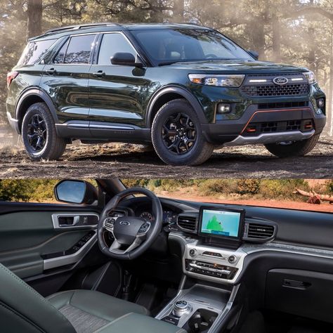 Ford Explorer Timberline, 2021 Ford Explorer, Toyota Sequioa, 2016 Ford Explorer, Futuristic Cars Design, Car Interiors, Design Room, Car Bag, American Cars