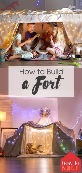 How To Build A Fort | Build a Fort | DIY Fort | Fun With The Kids: Forts! | How to Build It: Forts #fort #howtobuildit #buildafort Homemade Forts, Diy Blanket Fort, Sleepover Fort, Bedroom Fort, Living Room Fort, Indoor Forts, Fort Ideas, Diy Fort, Bed Fort