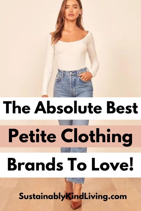 Looking for the best brands selling petite clothing for women that actually look good and fit your gorgeous frame?! We made a list of the most fashionable petite women’s clothes online, ahead. These petite clothing brands are as gorgeous as they are sustainable – meaning they will last you years and years. You’re welcome! High Quality Clothing Brands, Quality Clothing Brands For Women, Linen Dress Elegant Classy, Petite Brands, Petite Women Outfits, Petite Capsule Wardrobe, Linen Dresses Elegant, Essential Clothing Pieces, Linen Dress Outfit