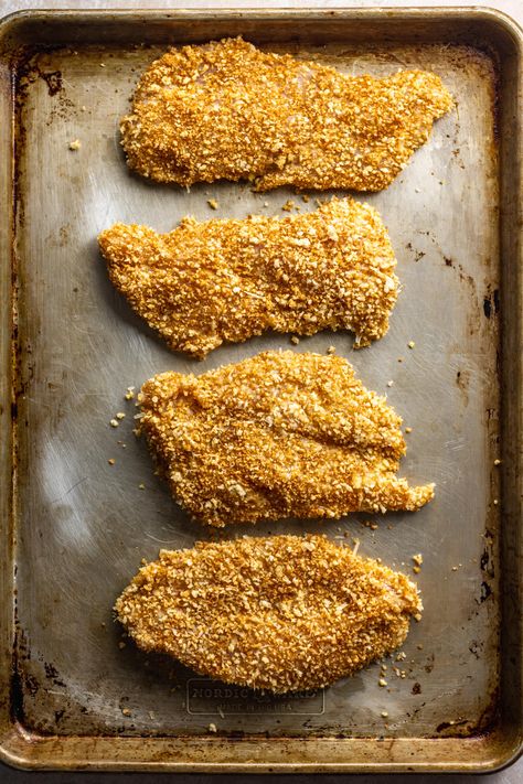 Prepare Crispy Oven Baked Panko Chicken for salads, sandwiches and wraps. Make extra crispy panko crusted chicken without frying it! Baked Panko Chicken Breast, Panko Chicken Breast, Chicken For Salads, Baked Panko Chicken, Baked Chicken Parm, Panko Crusted Chicken, Panko Chicken, Chicken Shawarma Recipe, Shawarma Recipe