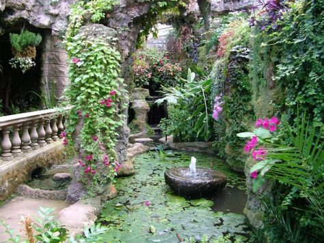 J Harris 2 - Wow! beautiful grotto! Greenhouse Terrace, Grotto Garden, Garden Grotto, John Harris, Tattoo Plant, Lost Garden, Victorian Garden, Garden Water, Water Feature